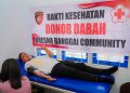 Aksi Kemanusiaan Satintelkam Banggai, Donor Darah untuk Sesama