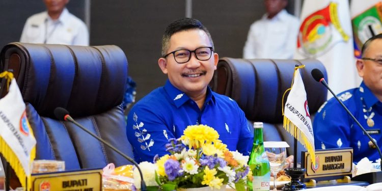 Bupati Banggai Amirudin menghadiri Rapat Umum Pemegang Saham Tahunan (RUPST) & Rapat Umum Pemegang Saham Luar Biasa (RUPS-LB) PT. Bank Sulteng Tahun 2025 pada Rabu (4/2/2026), di Ballroom Hotel Bestwestrn Palu. (DKISP Banggai)