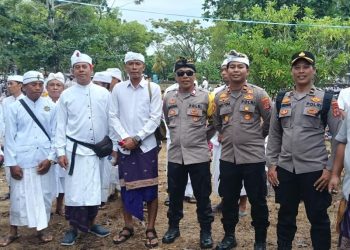 Kapolres Banggai Sebar Personel Amankan Titik Ritual Melasti Jelang Nyepi 1948