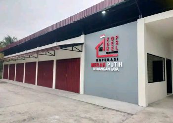 Bangunan koperasi desa merah putih di desa Demangan jaya, kecamatan Bunta, kabupaten Banggai, Sulawesi tengah. (Dok.FB RanoSanjaya)