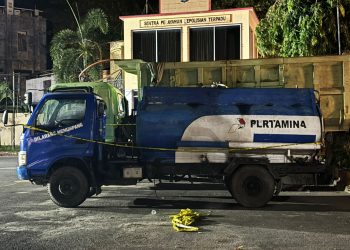 Diduga Angkut BBM Ilegal, Truk Tangki Berwarna Biru-putih Diamankan Polisi