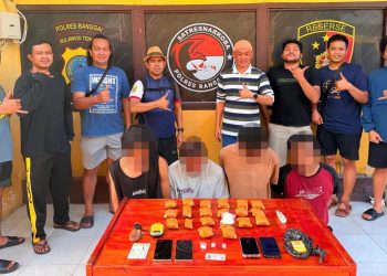 Polres Banggai Gagalkan Peredaran 1,1 Kilogram Sabu, Empat Terduga Pelaku Diringkus