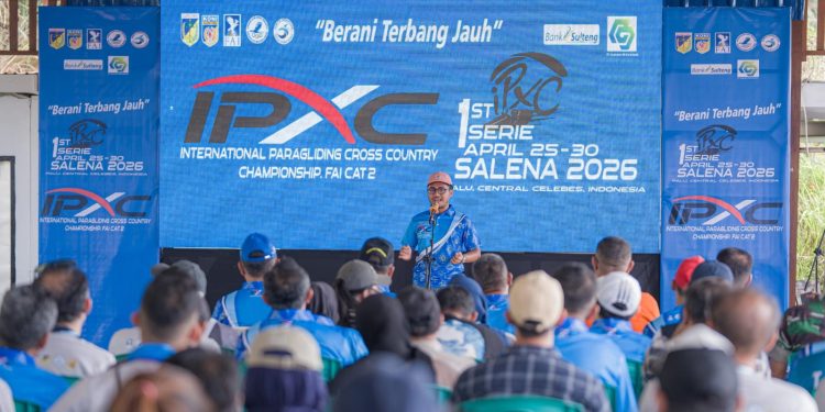 Diikuti Tujuh Negara, KONI Sulteng Perkuat Prestasi Paralayang Lewat IPXC Salena 2026