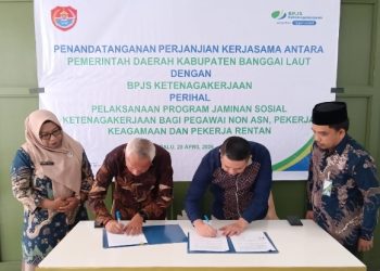 Ribuan Pekerja Rentan di Banggai Laut Dapat Perlindungan Ketenagakerjaan