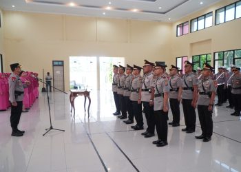 Pesan Kapolres Saat Pimpin Sertijab PJU Polres Banggai