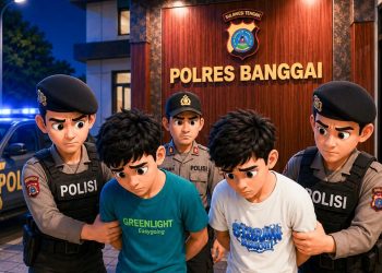Polisi Amankan Dua Remaja Terduga Pelaku Pengeroyokan di Kota Luwuk