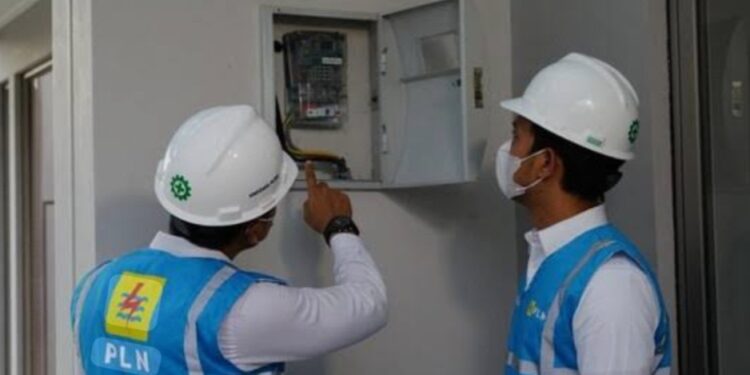 Ilustrasi petugas PLN