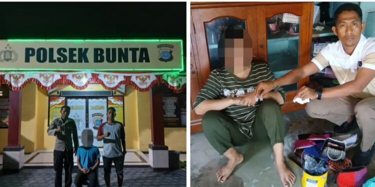 Dua orang pelaku narkoba di kecamatan Bunta, kabupaten Banggai di ringkus polisi.